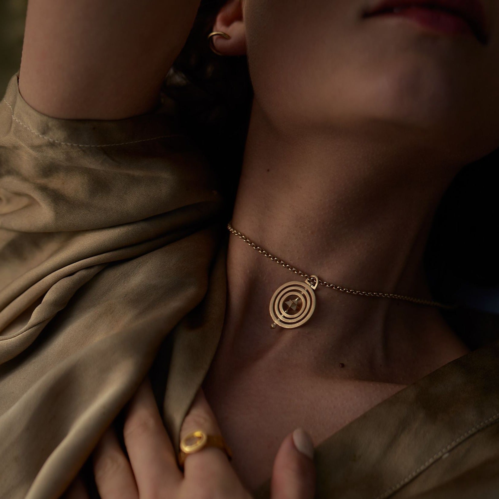 14k Mini Merkaba Talisman