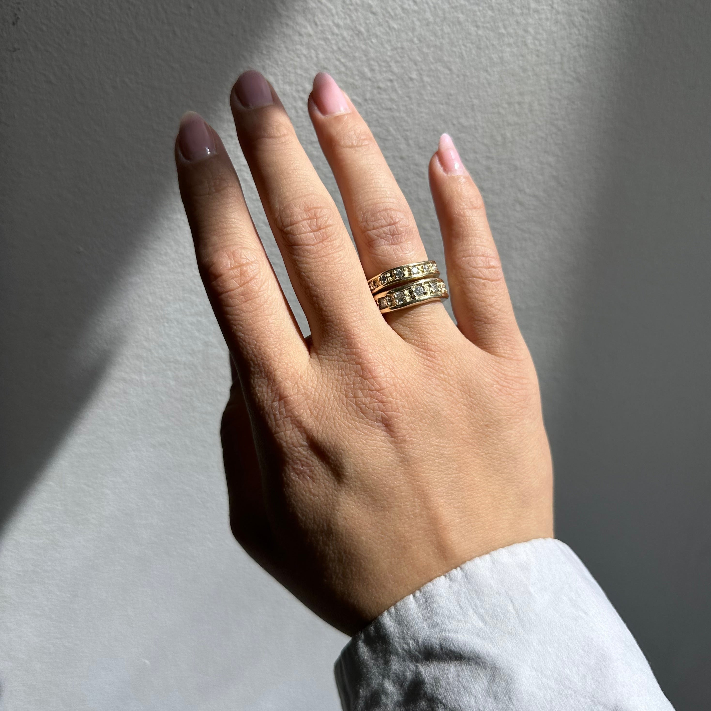 001 Organic Gold Eternity Band