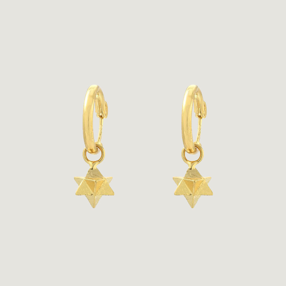 Merkaba Hoop Earrings