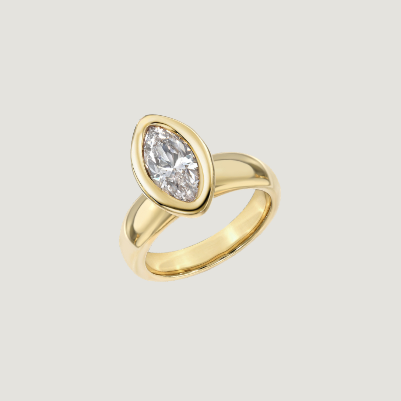 1ct Chunky Gold Ring