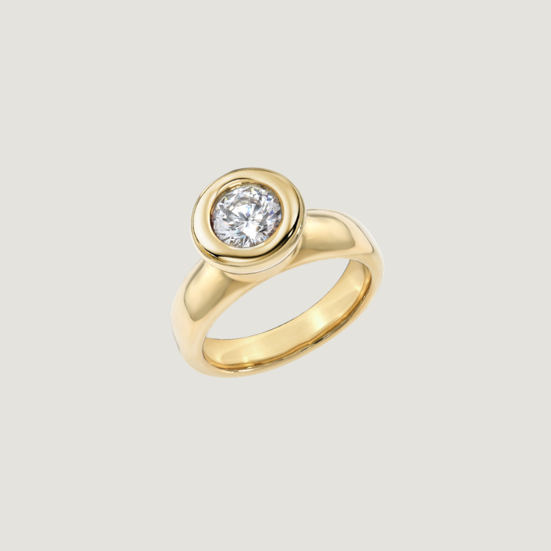 1ct Chunky Gold Ring