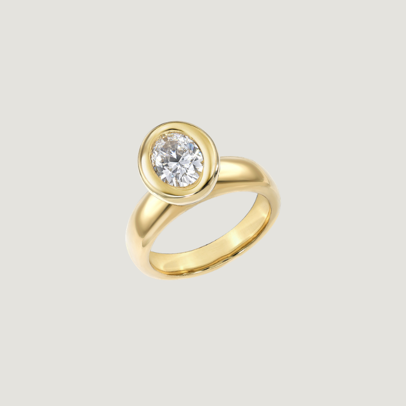 1ct Chunky Gold Ring