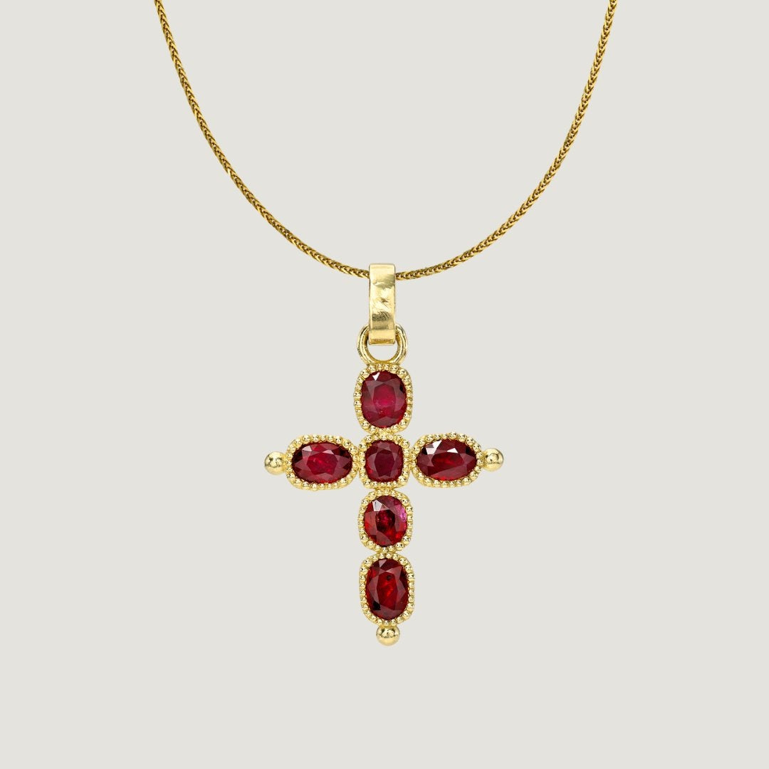 "Kingdom of Heaven", Gold and Ruby Cross