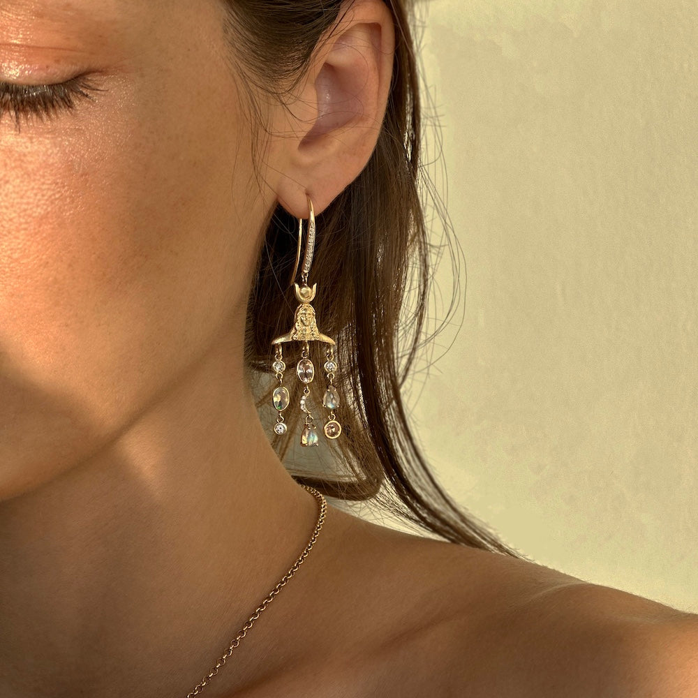 14k Mary + Isis Earrings