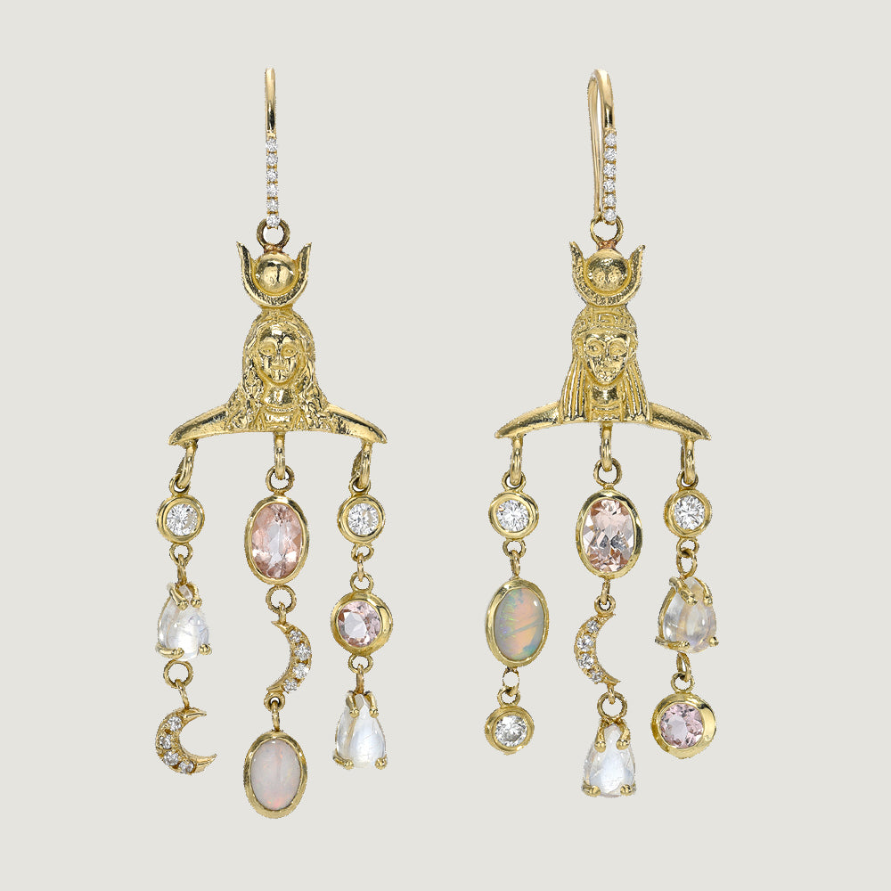 14k Mary + Isis Earrings